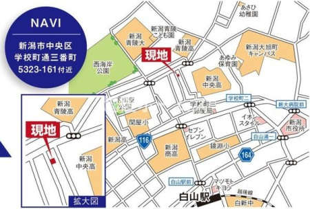 ���n�ē��} �V���s������w�Z���ʎO�Ԓ��T�R�Q�R�|�P�U�P�t��