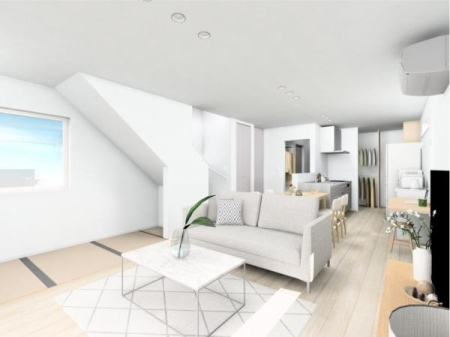 ���d�l�ʐ^(���r���O�j �y���Ў{�H��z�Q�S���Ԋ��C�V�X�e���������ɐ݂��A��ɋ�C���z�������K�ȋ�Ԃɕς��Ă���܂�