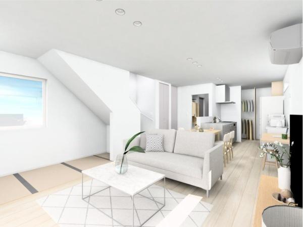 ���d�l�ʐ^(���r���O�j �y���Ў{�H��z�Q�S���Ԋ��C�V�X�e���������ɐ݂��A��ɋ�C���z�������K�ȋ�Ԃɕς��Ă���܂�