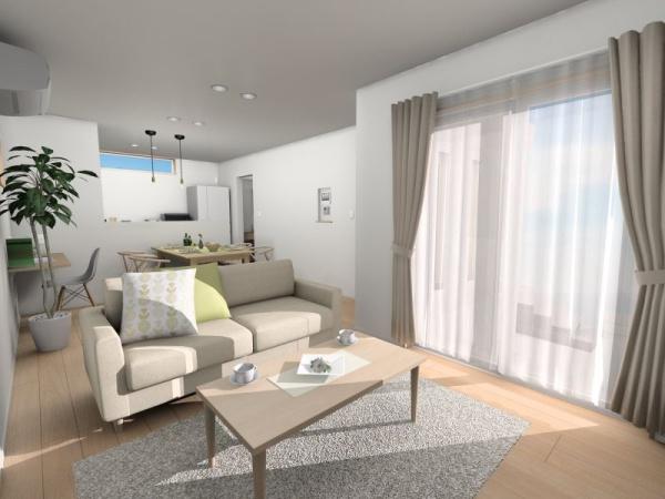 ���d�l�ʐ^(���r���O�j �y���Ў{�H��z�Q�S���Ԋ��C�V�X�e���������ɐ݂��A��ɋ�C���z�������K�ȋ�Ԃɕς��Ă���܂�